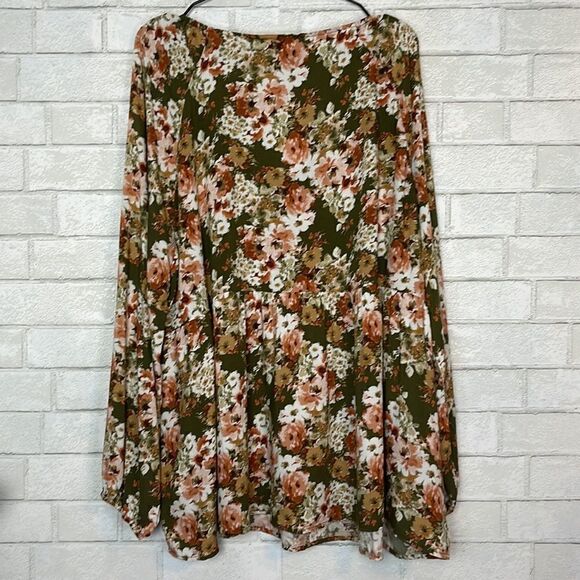 Andree by Unit Floral Babydoll Top 3X NWT - Picture 6 of 8